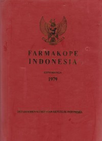 Image of Farmakope Indonesia Edisi III Tahun 1979