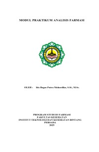 Image of MODUL Pratikum Analisis Farmasi - D3 Farmasi