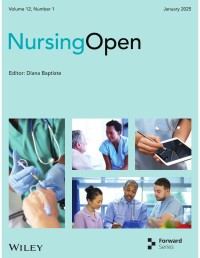 Image of NursingOpen Volume 12 Number 1 January 2025